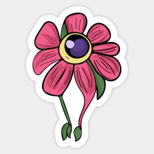 Creepy Cute Flower Monster Sticker